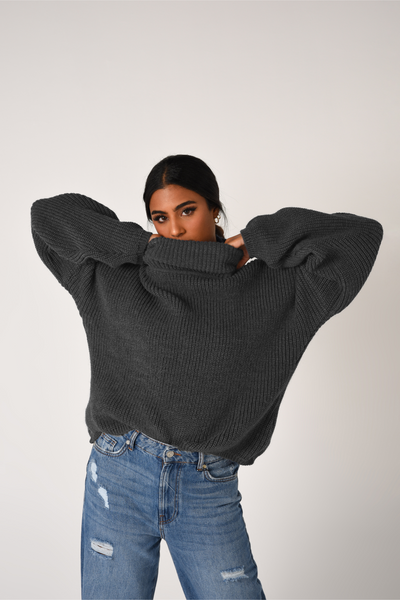 【Raucohouse】Warmer fleece turtle-neck over sweatshirt Raucohouse】Warmer fleece turtle-neck over sweatshirt