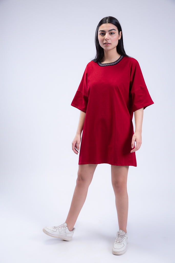 Oversized Ganado T-shirt Dress Qayro Oversized Ganado T-shirt Dress Qayro